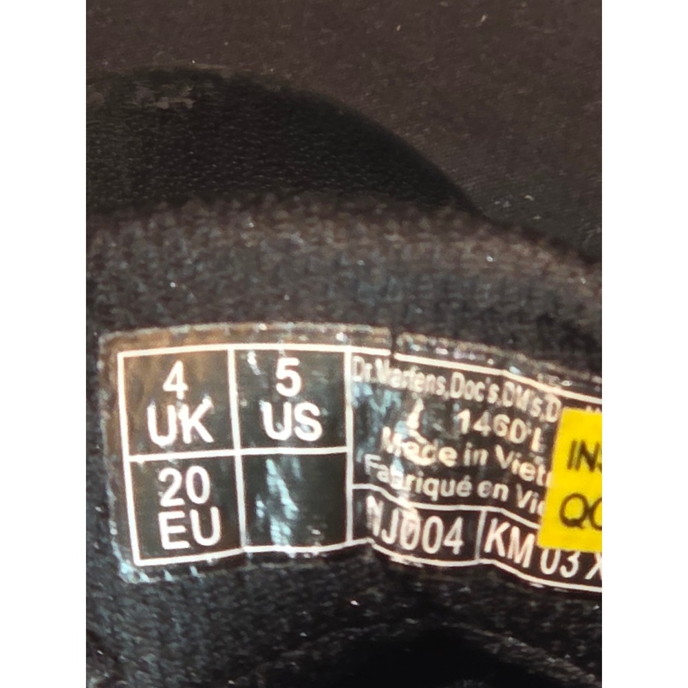 Dr. Martens 1460 Toddler Black Leather Ankle Boots Lace Up & Zipper US 5 - Picture 7 of 10